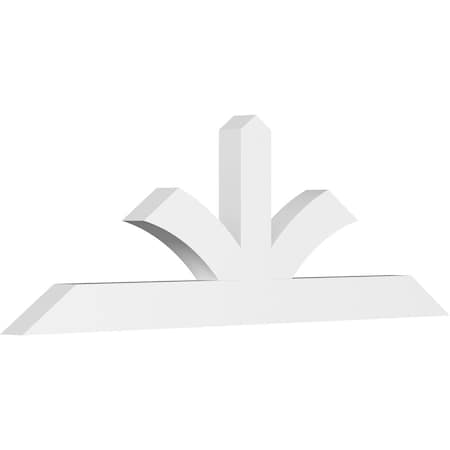 Ekena Millwork Richland Architectural Grade PVC Gable Bracket, 84"W x 28"H x 4"D x 6"F, 8/12 Pitch GBP084X28X0406RIC00